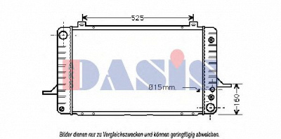 AKS DASIS 090320n -  Радиатор, охлаждение двигателя